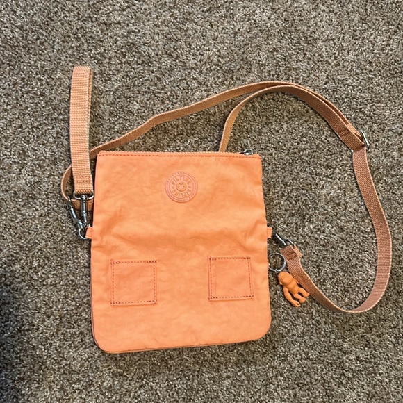 Kipling Peach Lynne Crossbody Fold Over Purse - Picture 10 of 11